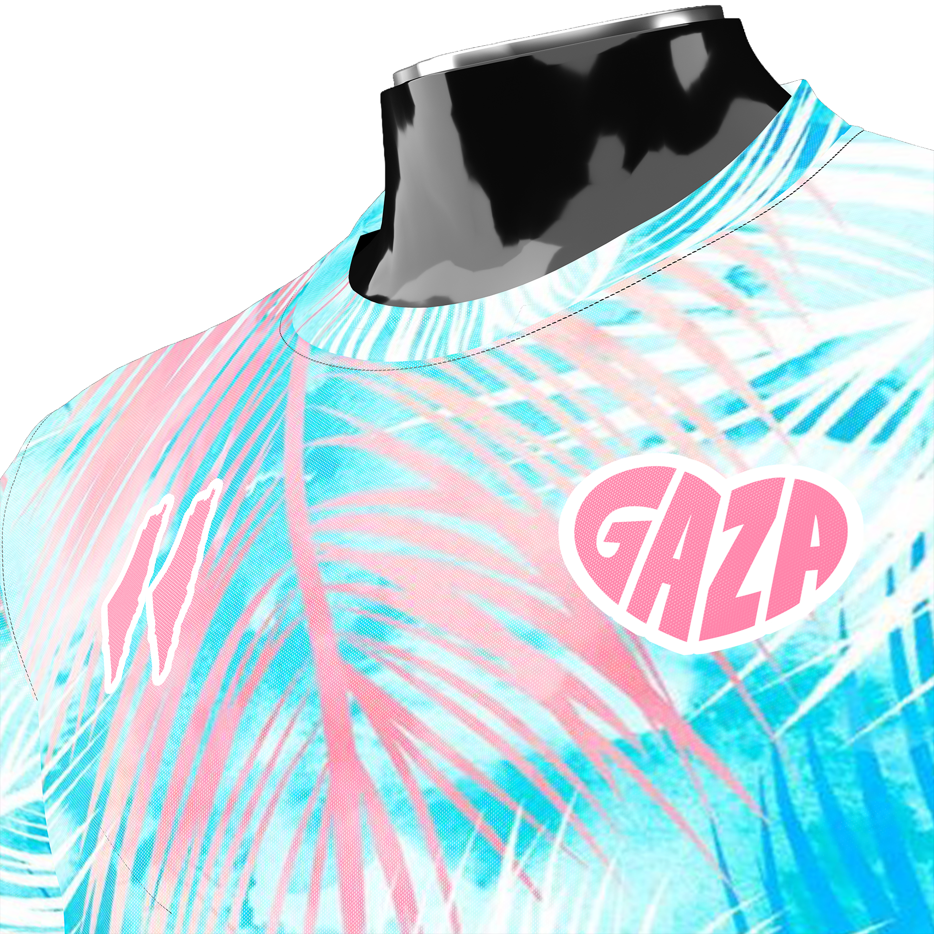 Maillot football Gaza - Blue summer